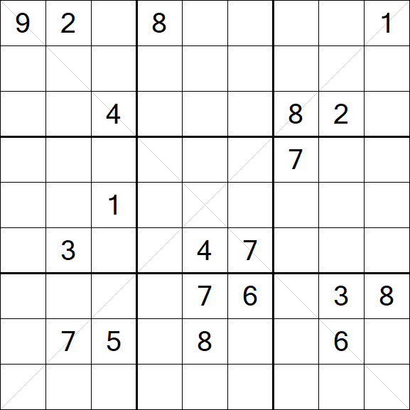 Sudoku X - Difícil