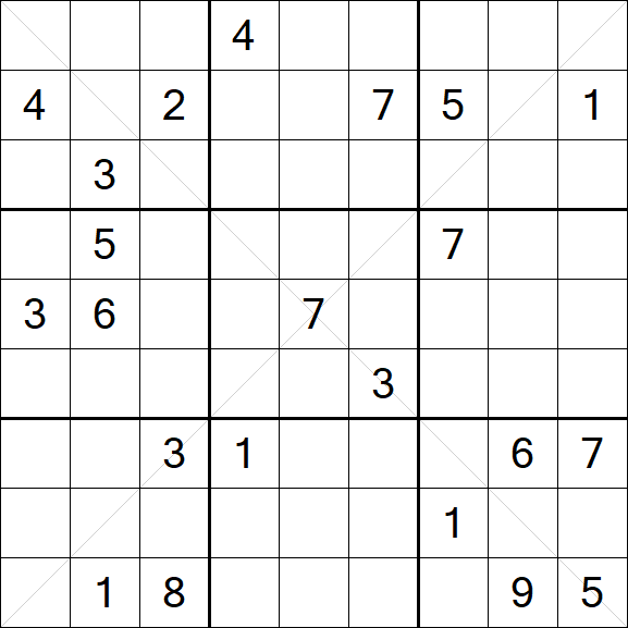 Sudoku X - Difícil
