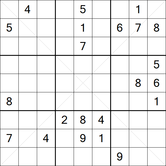 Sudoku X - Difícil