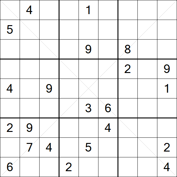 Sudoku X - Difícil