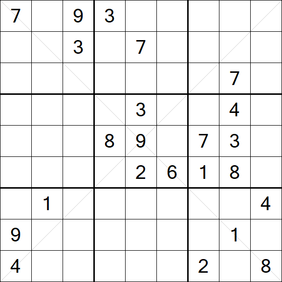 Sudoku X - Difícil