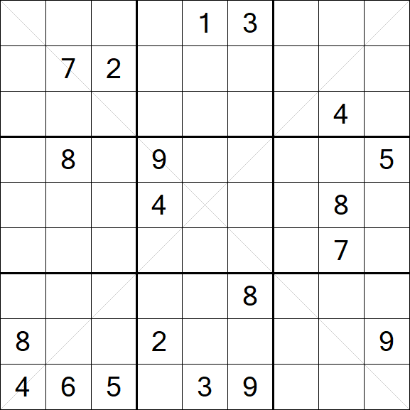 Sudoku X - Difícil