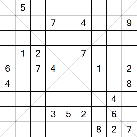 Sudoku X - Schwierig