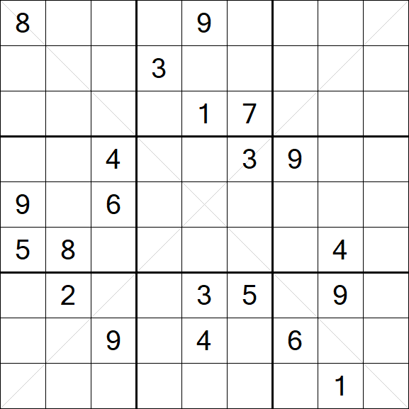 Sudoku X - Difícil