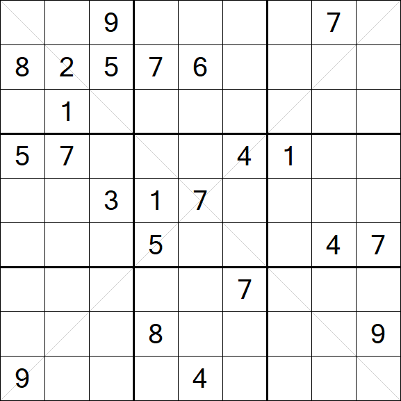 Sudoku X - Difícil