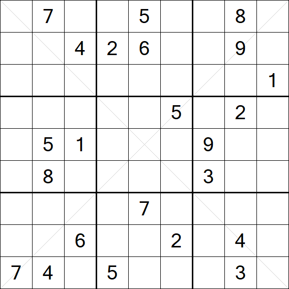 Sudoku X - Difícil