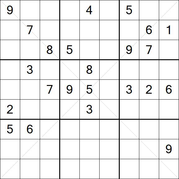 Sudoku X - Difícil