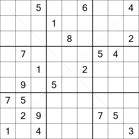 Sudoku X - Difícil