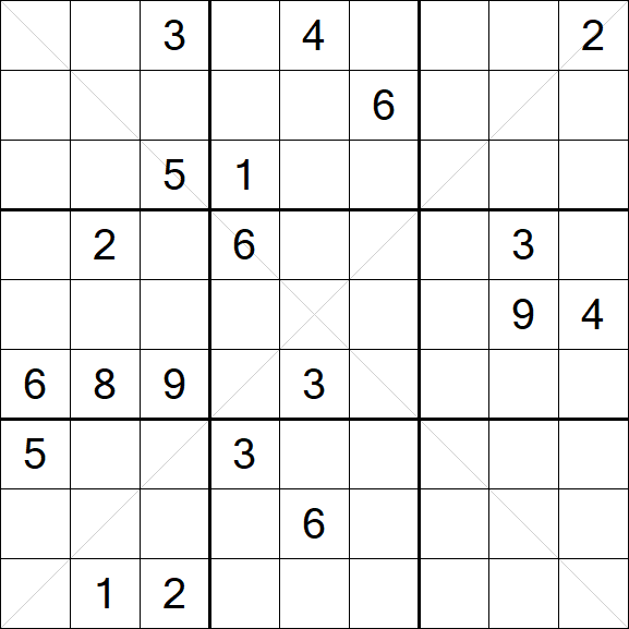 Sudoku X - Difícil