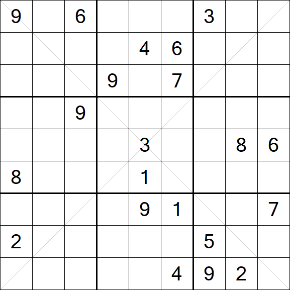 Sudoku X - Difícil