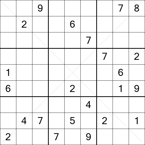 Sudoku X - Difícil