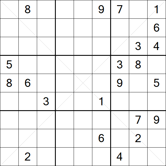 Sudoku X - Difícil