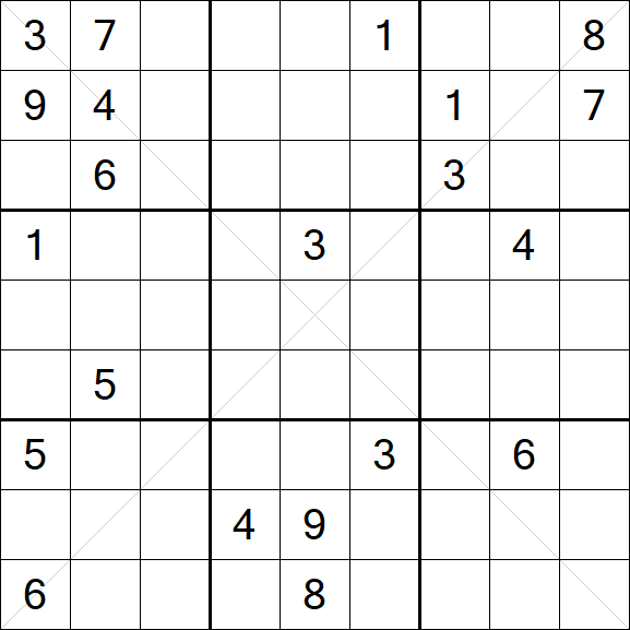 Sudoku X - Difícil