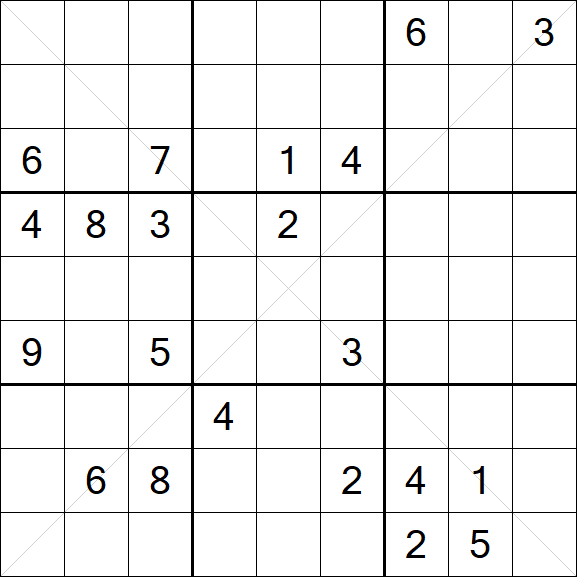 Sudoku X - Hard