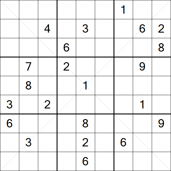 Sudoku X - Hard