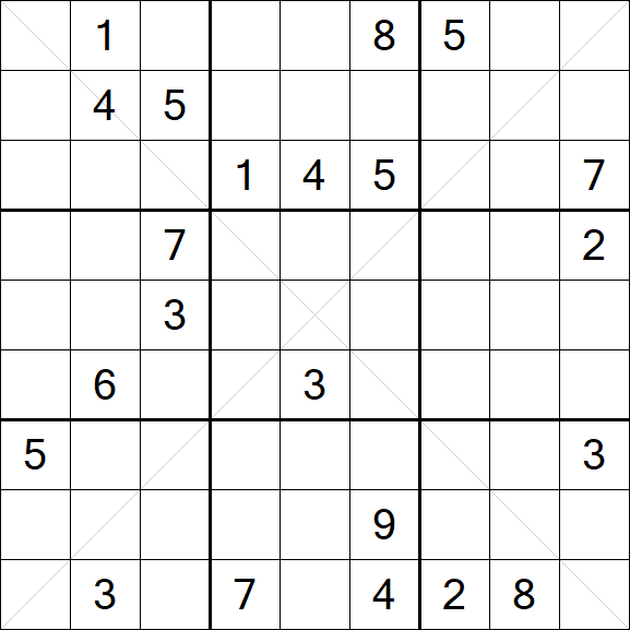 Sudoku X - Hard