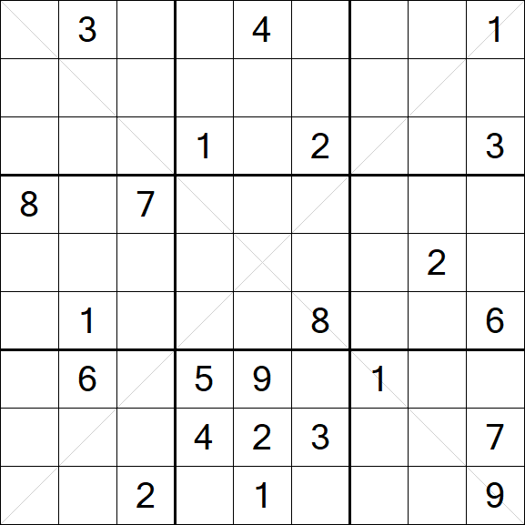 Sudoku X - Hard