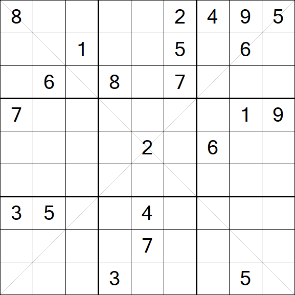Sudoku X - Hard