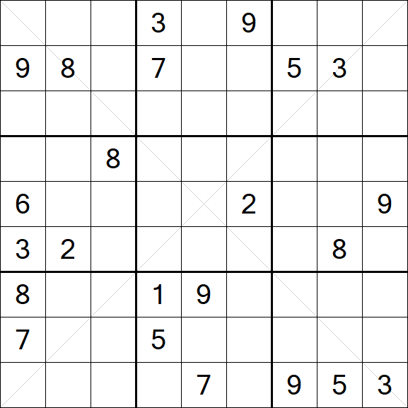 Sudoku X - Hard