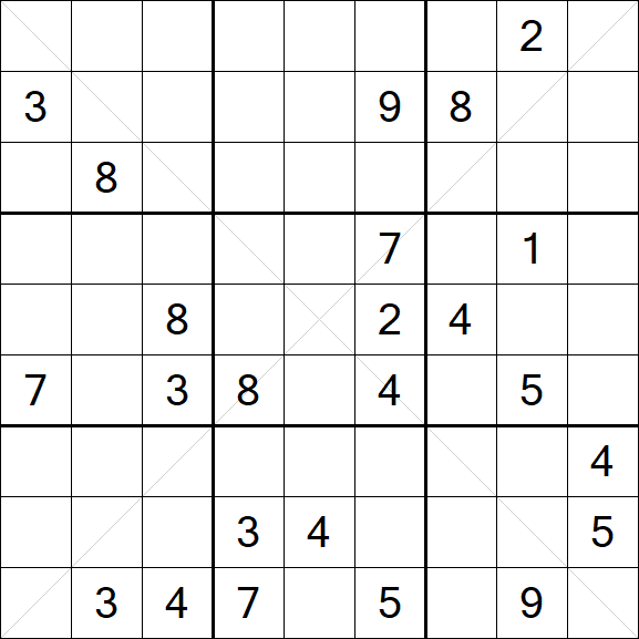 Sudoku X - Hard