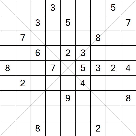 Sudoku X - Hard