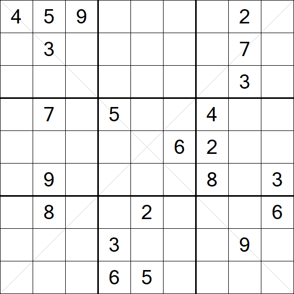 Sudoku X - Hard
