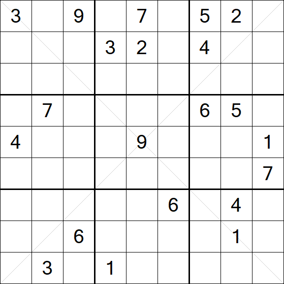 Sudoku X - Hard
