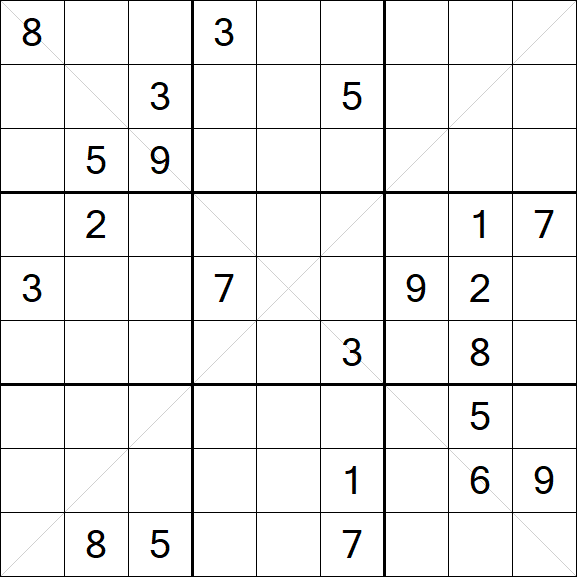 Sudoku X - Difícil