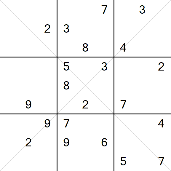 Sudoku X - Difícil