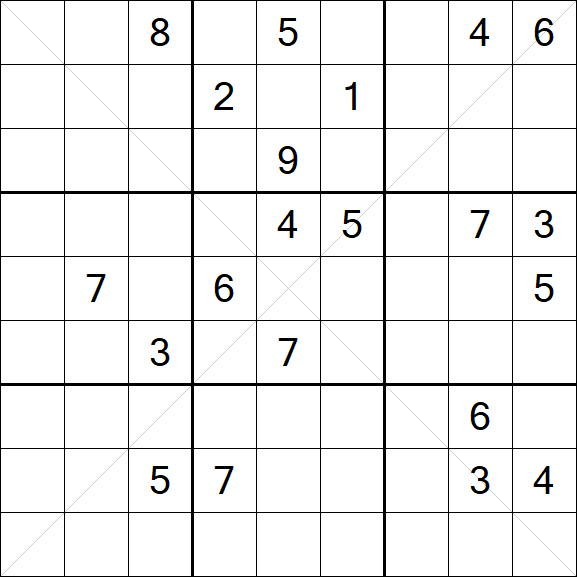 Sudoku X - Hard