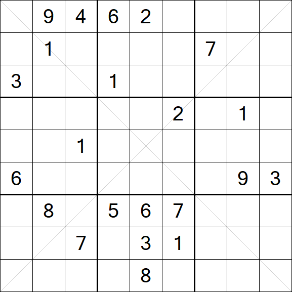 Sudoku X - Hard