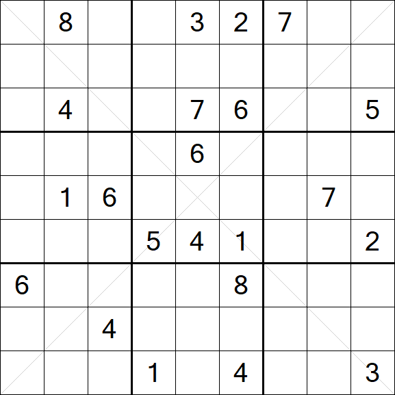 Sudoku X - Difficile