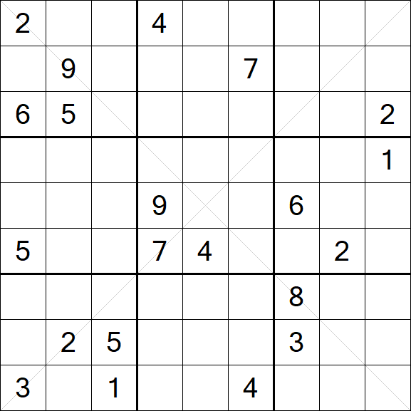 Sudoku X - Difficile
