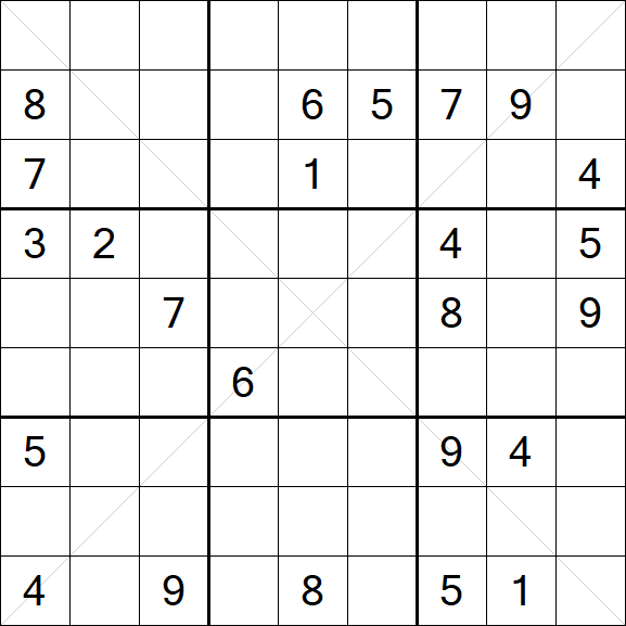 Sudoku X - Difficile