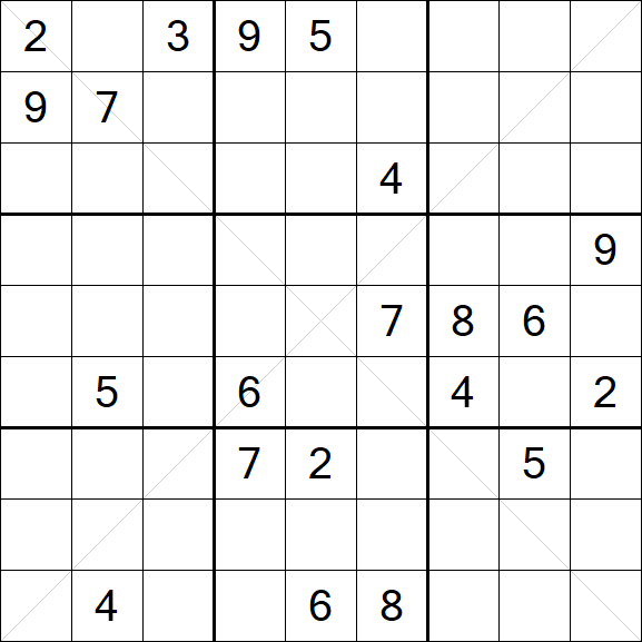 Sudoku X - Difficile