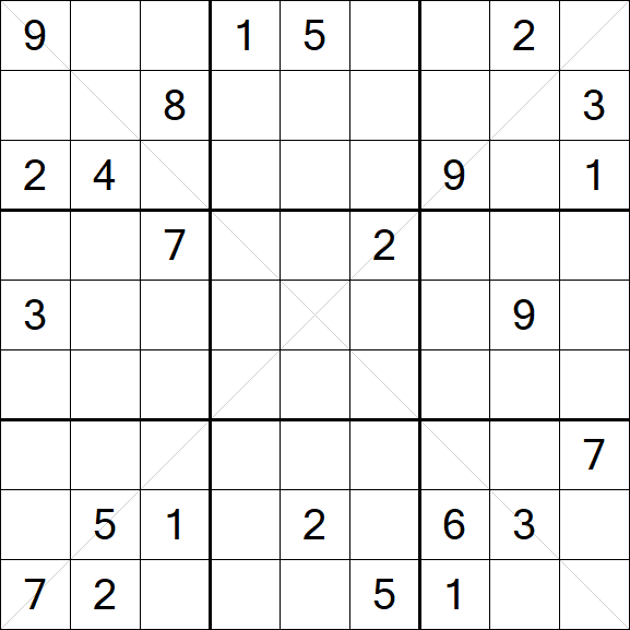 Sudoku X - Difficile