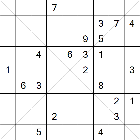 Sudoku X - Difficile