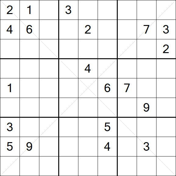 Sudoku X - Difficile