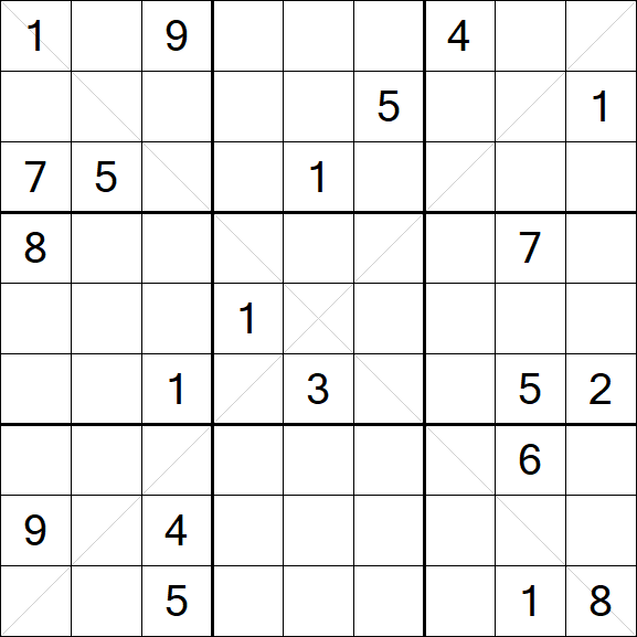Sudoku X - Hard