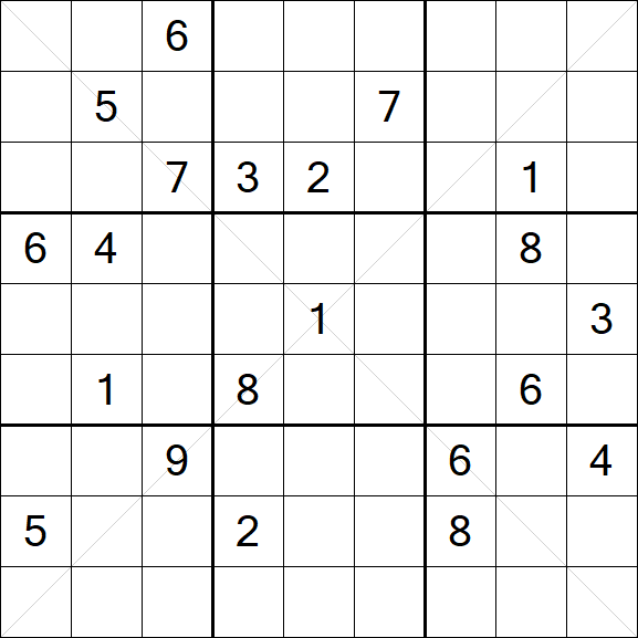 Sudoku X - Hard