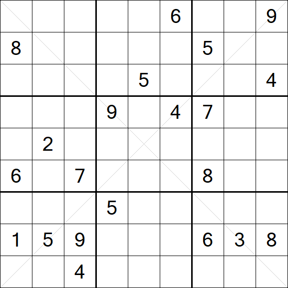 Sudoku X - Difficile