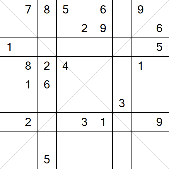 Sudoku X - Hard