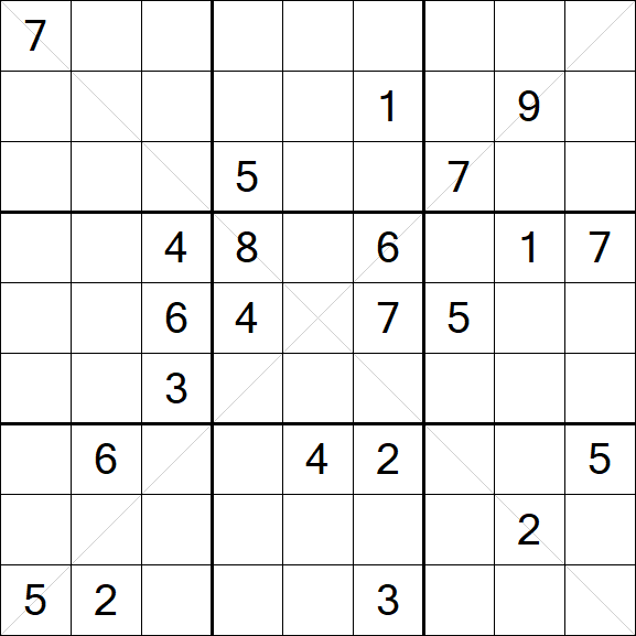 Sudoku X - Hard