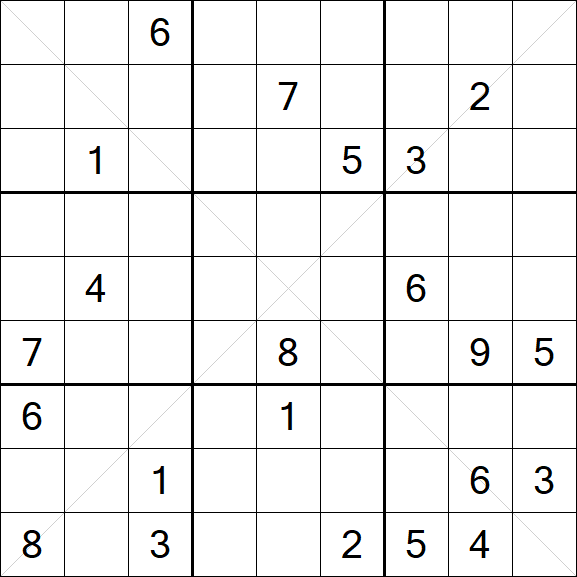 Sudoku X - Difficile