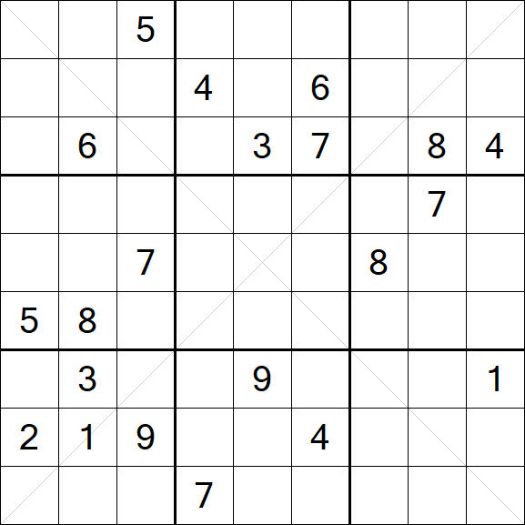 Sudoku X - Difficile