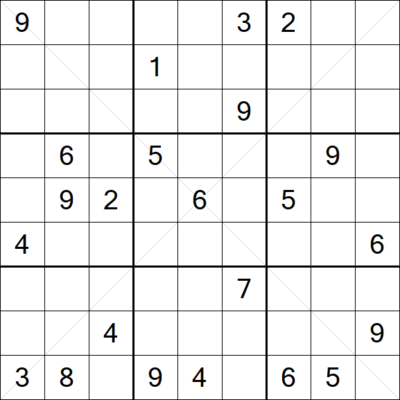 Sudoku X - Hard