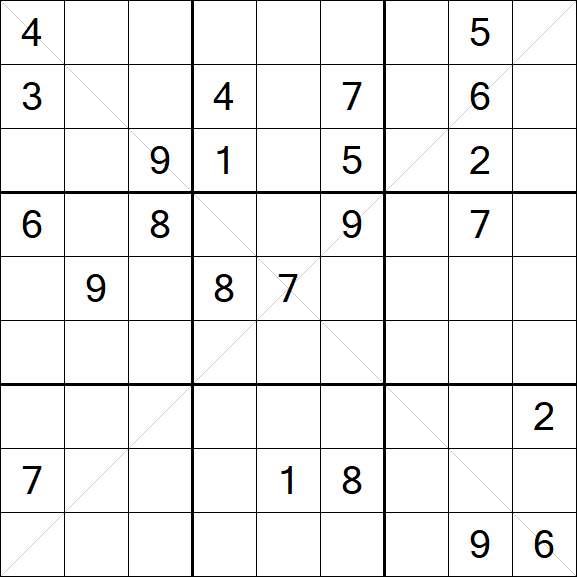 Sudoku X - Hard
