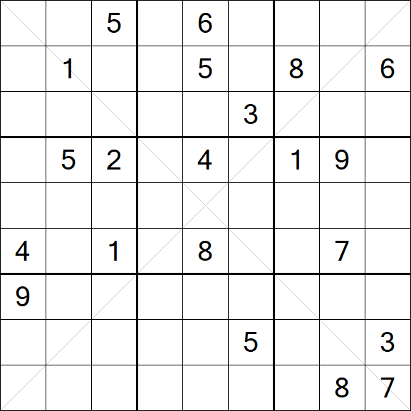 Sudoku X - Hard