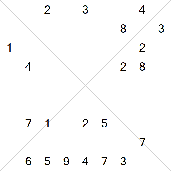 Sudoku X - Hard