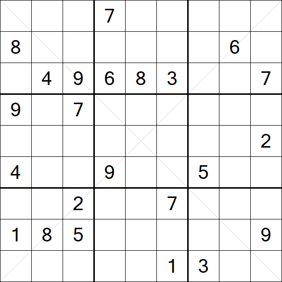 Sudoku X - Difícil